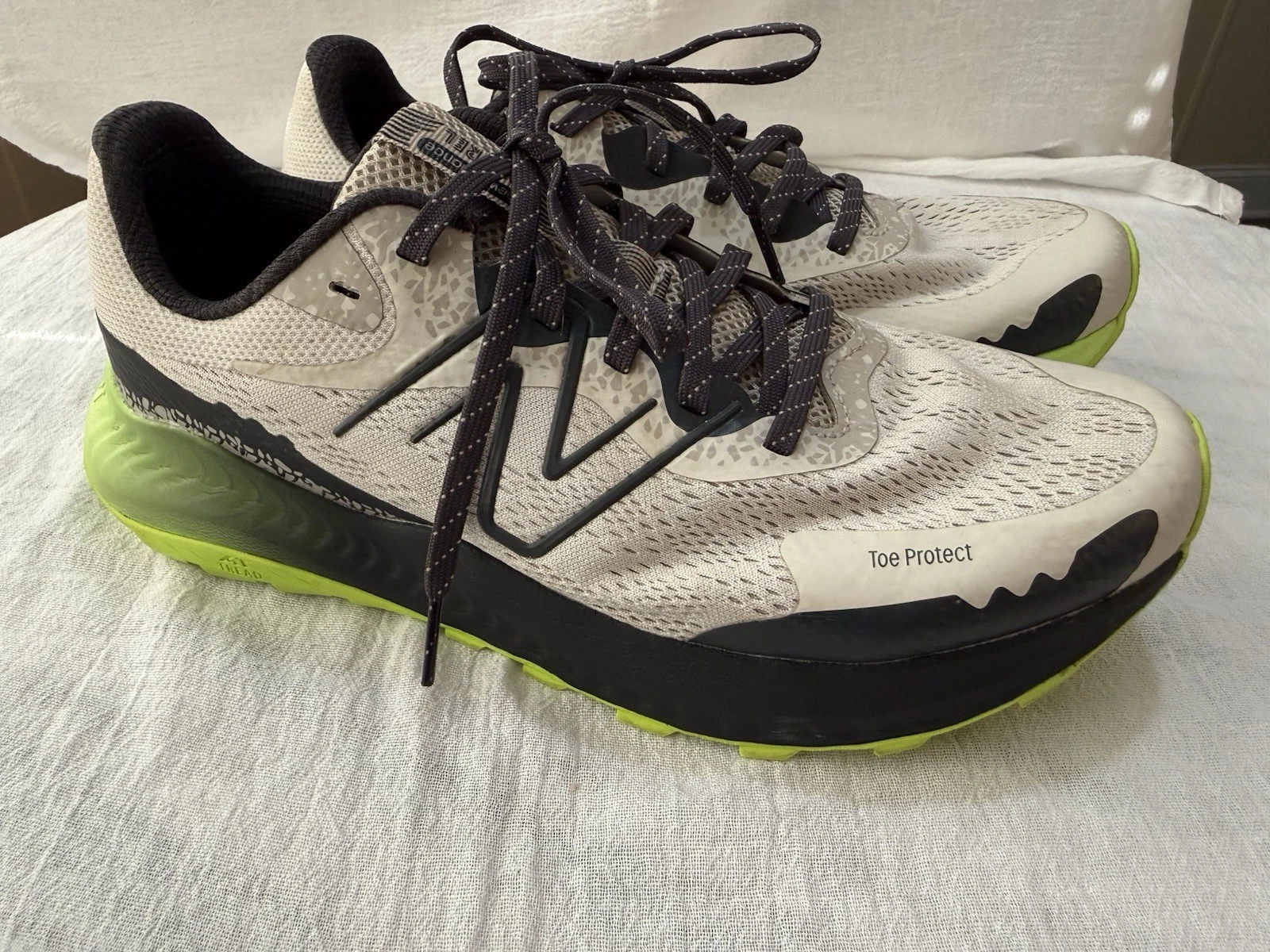 New Balance Nitrel Shoes Mens Size 9.5Trail Running DynaSoft Toe Protect Sneaker