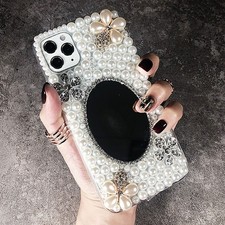 Rhinestone Mirror Phone Case For iphone17/16 Pro Max Case 11 12 13 14 15
