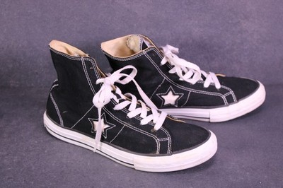 Converse One Star Hi Chucks Unisex Sneaker Gr. 41 Canvas schwarz weiß BC1724