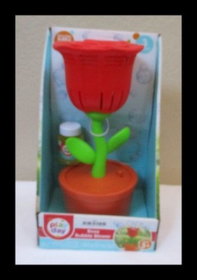 Play Day Rose Bubble Blower Includes Bubble Solution NEW