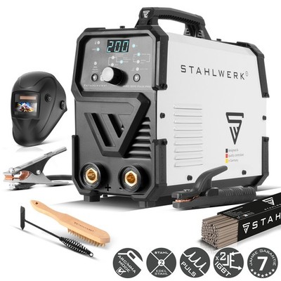 STAHLWERK Elektroden Schweißgerät ARC 200 Puls Pro, MMA/E-Hand/Lift-TIG-Inverter