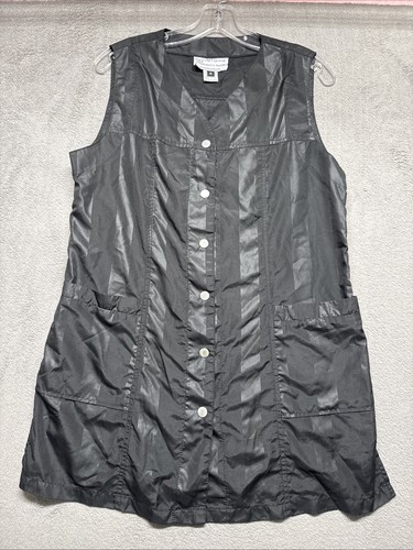 Medium Hair Stylist Smock - Stylist Tunic Sleeveless With Buttons Womens