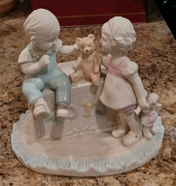 Lenox China Jewels Constant Companions Figurine, Height 7''