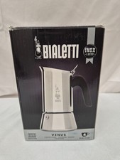 BNIB BIALETTI VENUS CHROME COLOUR CAFFETTIERA EXPRESSO MAKER CG P37