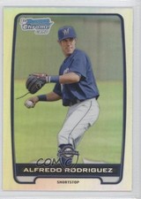 2012 Bowman Draft Chrome Draft Picks Refractor Alfredo Rodriguez #BDPP122 9l4
