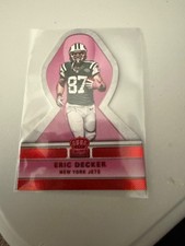2015 Panini Crown Royale - Pink Ribbons Die-Cuts Eric Decker #PR5 Red
