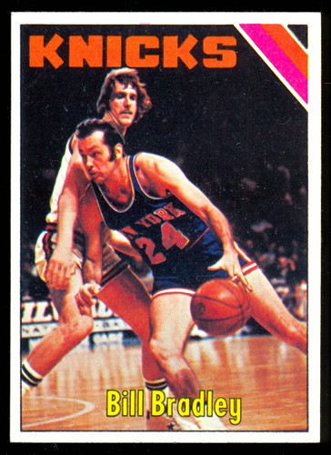 1975-76 TOPPS NBA BASKETBALL #37 BILL BRADLEY HOF NM-MT NEW YORK N Y KNICKS Card