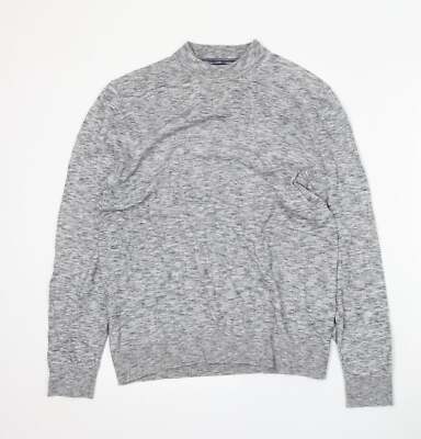 Burton Herren Pullover grau Stehkragen Polyestermischung Größe M