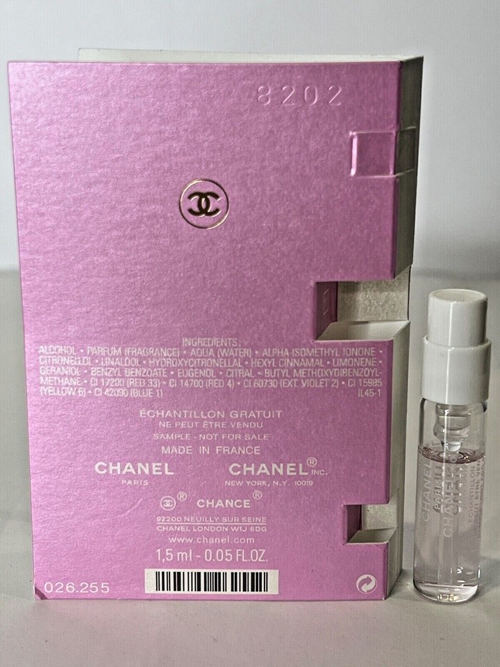 Chanel Sampling Liquid CHANEL Perfume Sample Spray 1.5 ml / 0.05 oz. CHOOSE YOUR FRAGRANCE ...