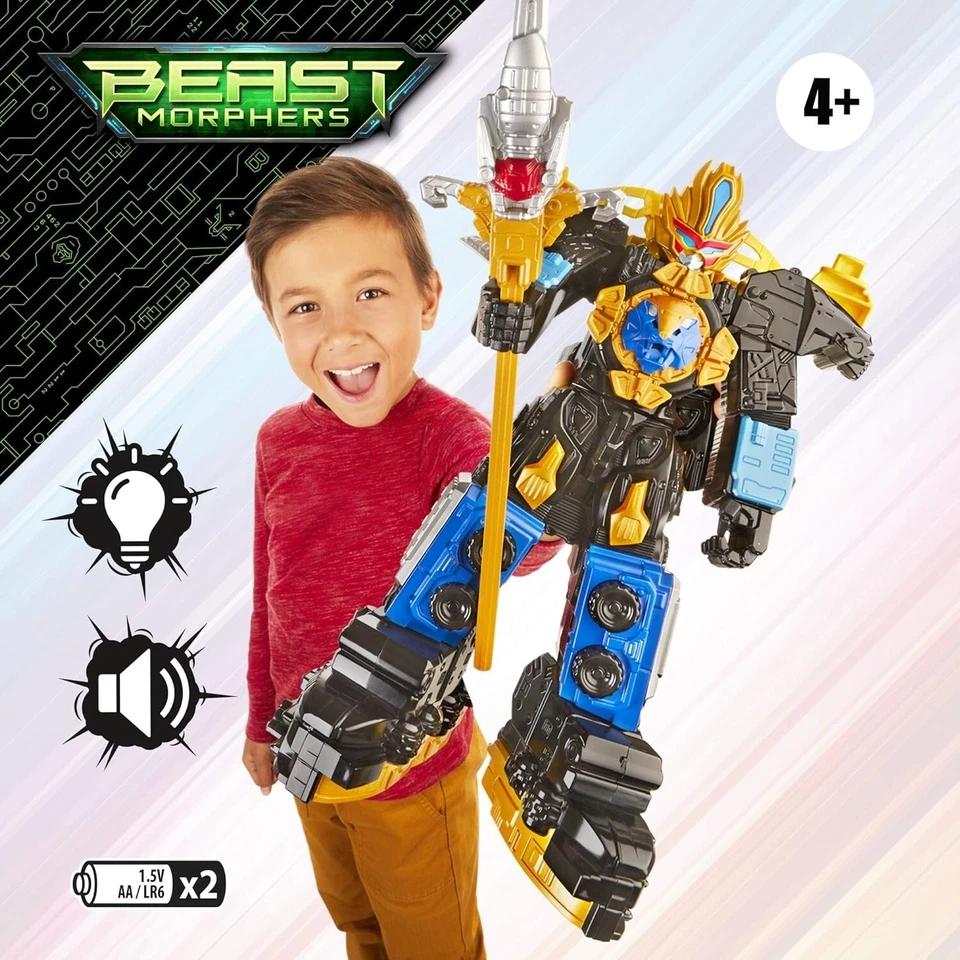 POWER RANGERS Beast Morphers BEAST-X KING ULTRAZORD Action Figure Lights & Sound - Image 3 of 4