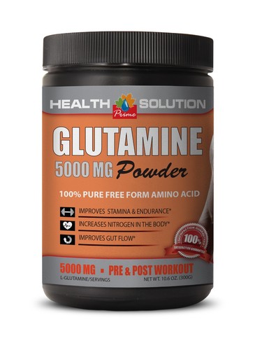 Mens Herbal Supplements Glutamine Powder 5000 100% Pure Post Workout Recovery(1)