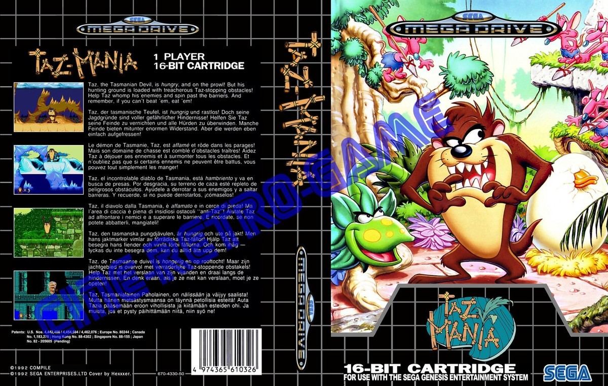 SEGA MEGA DRIVE - Taz-Mania - PAL EUR 24,00 - FR