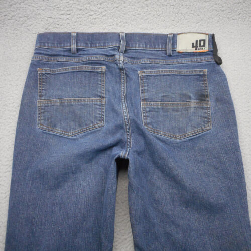 Duluth Jeans Mens 38x32 Blue Standard Fit 40 Grit Stretch Denim - Picture 13 of 14