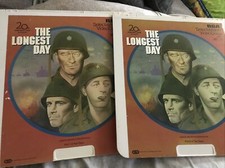 The Longest Day RCA SelectaVision VideoDiscs CED John Wayne 1  2 BOTH PARTS 
