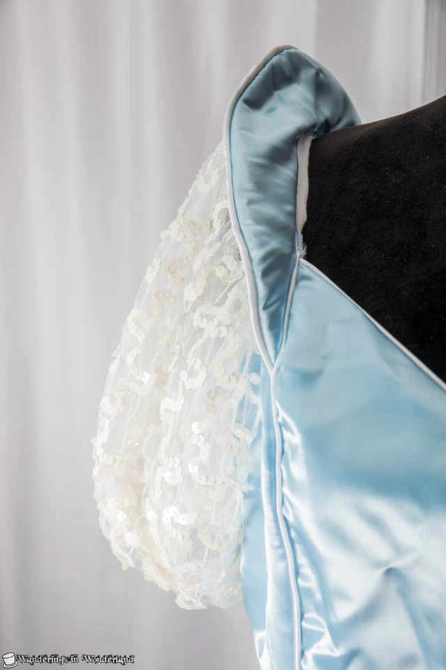 Vestido Cenicienta Vestido Mediano Azul Disfraz Mujer’s Medieval Renacimiento Foto 3 de 4