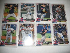 2018 BOWMAN DRAFT lot 12 THOMAS PONTICELLI Cleveland Indians U. of SAN FRANCISCO