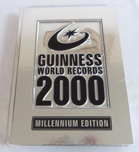 guinness world records 2000 millennium edition 12 x 9" book! s2