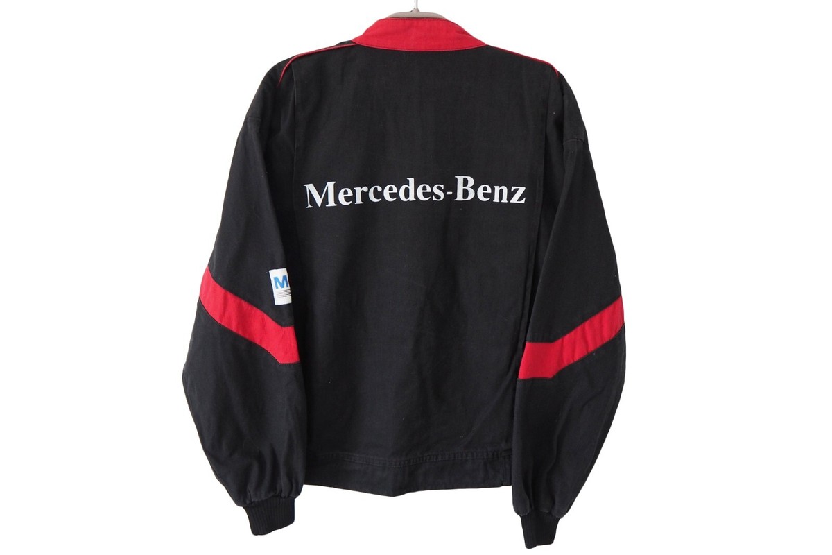 Vintage MERCEDES-BENZ Jacket Work Wear Style Size S Black