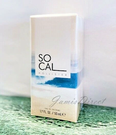 HOLLISTER SOCAL SO CAL COLOGNE 1.7oz 50ML Men Perfume Spray Eau De Parfum SEALED