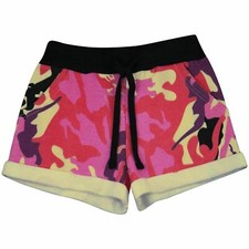 Kids Girls Fleece Shorts Camouflage Baby Pink Summer Hot Short Dance Gym Pants