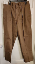 Perry Ellis British Khaki Pants 36X30 NWT Tan Lgt Brown *Sz Marked 35X30 READ!!!
