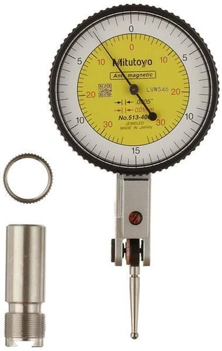 Mitutoyo 513-406-10T Dial Test Indicator .030"/0.70mm Range, .0005"/0.01mm 