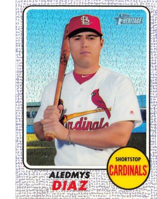 2017 Topps Heritage Chrome Hot Box Refractor #THC-492 Aledmys Diaz St.  ID:75577