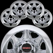 2014-2018 GMC SIERRA 1500 CHROME 17" 6 Lug Wheel Skins Hub Caps Clad Rim Covers