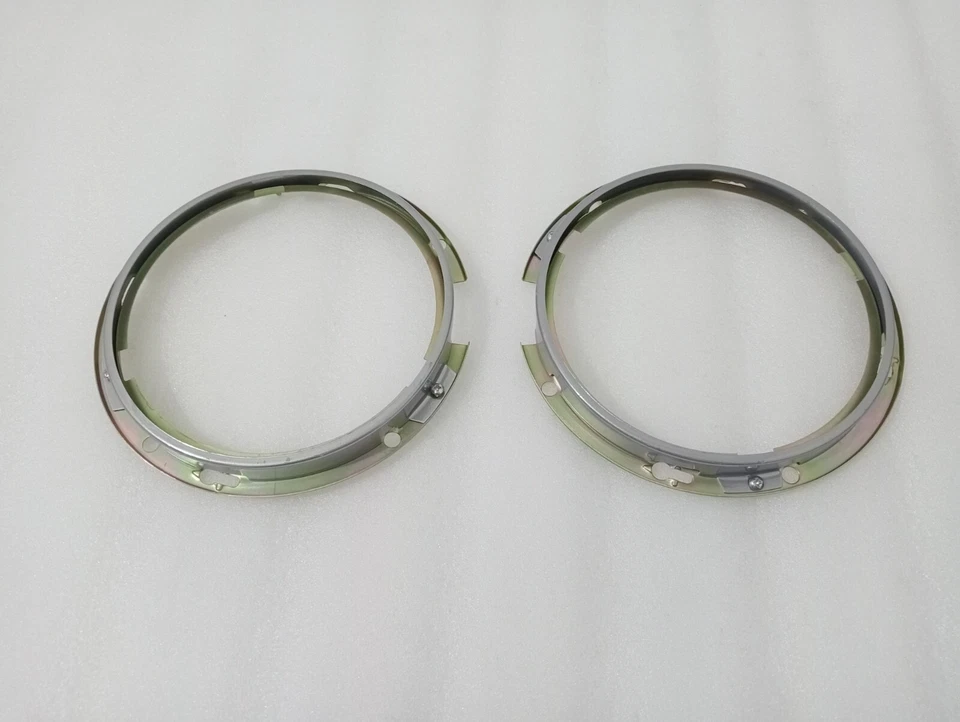 Headlight Retaining Holding Inner Bezel Rim Set Trim 7" For Morris Willys - Imagem 2 de 4