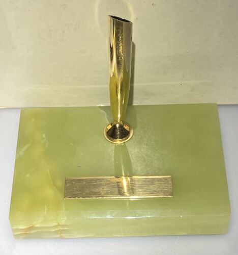 Juego de escritorio Sheaffer vintage jade verde soporte para bolígrafo en caja con bolígrafo modelo g10 - Imagen 4 de 6