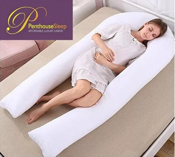 LUXURY U PILLOW 10 FT Maternity Pregnancy EXTRA LONG Back Bump