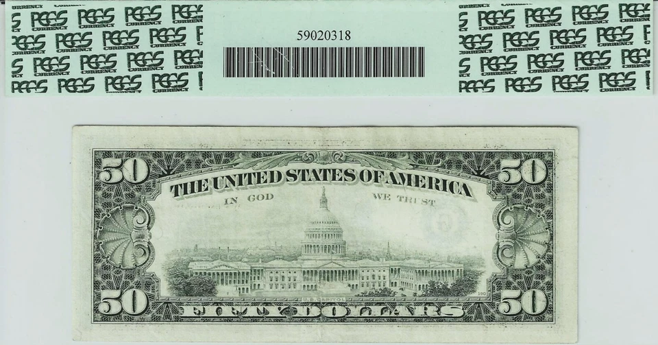 1990 $50 CHICAGO ~ LOW BINARY SERIAL NUMBER 00001000 ~ PCGS VERY FINE 35 ~ RARE - Image 2 of 2