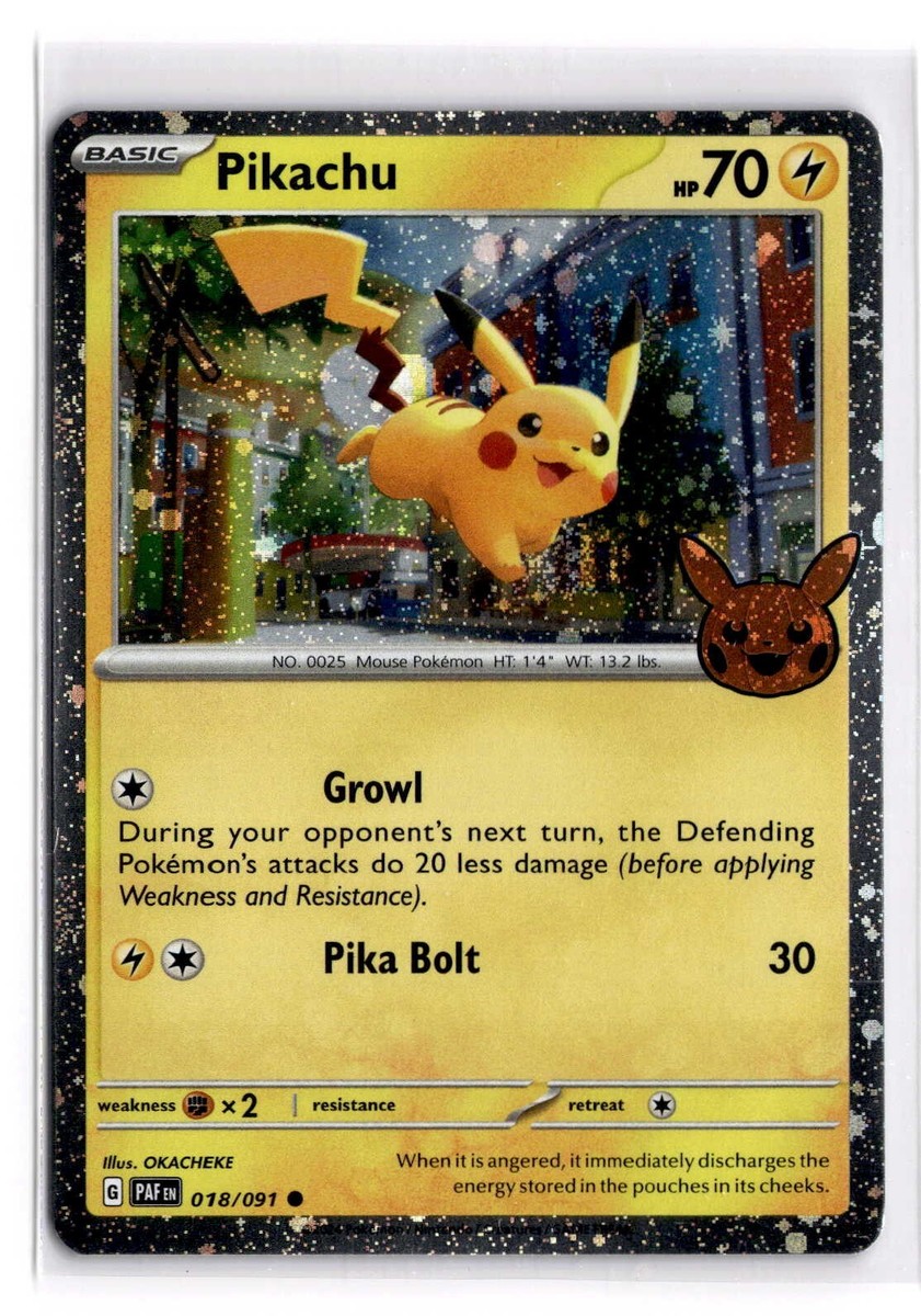 2024 Pokemon #018/091 Pikachu Growl Pika Bolt Basic HP70 | eBay
