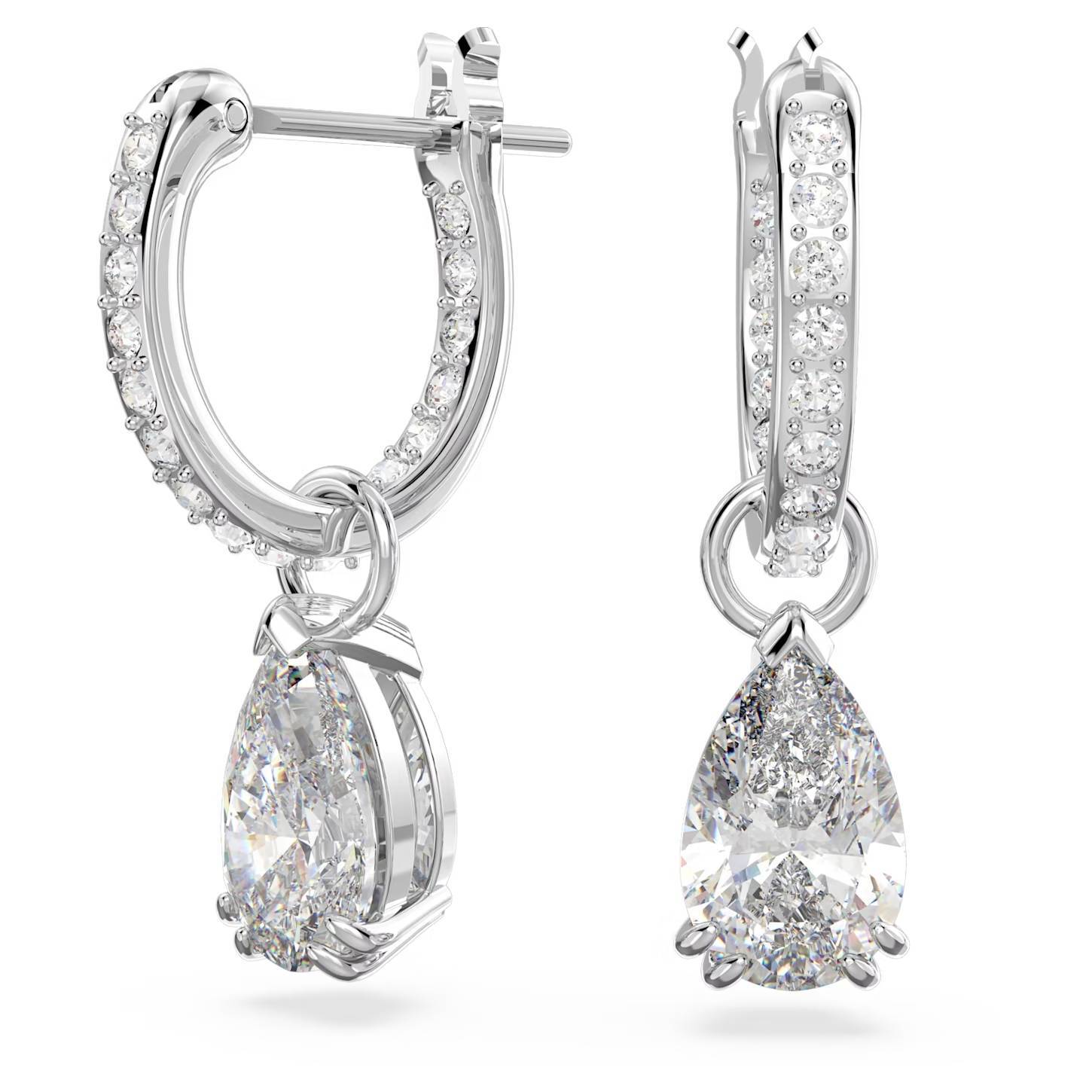 Серьги-капли Swarovski Stilla 5636716 Груша с родием Женские Новые