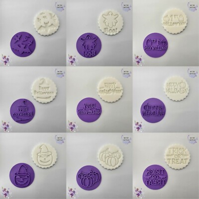 Happy Halloween Kürbis Fledermaus Prägestempel Cupcake Fondant Stempel Zuckerguss Stempel