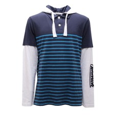 5959AL felpa uomo PENN-RICH WOOLRICH man hooded polo blue