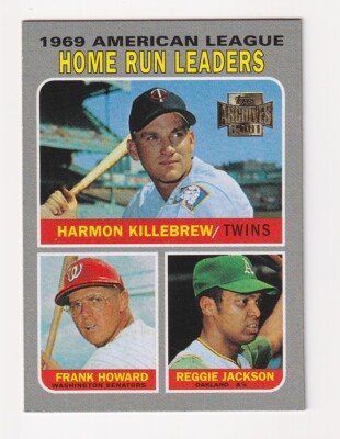 2001 TOPPS ARCHIVES BASEBALL AL HR Leaders Killebrew / Howard / Jackson CARD 206