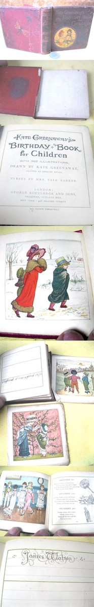 KATE GREENAWAYS BIRTHDAY BOOK,ca1880s,Greenaway,Illust | eBay