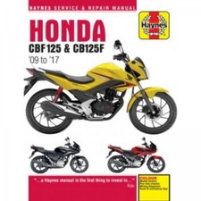 Honda Moto CBF125 e CB125F (2009-2017) Manuale Riparazione Haynes