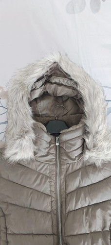 Bonmarché Water-Resistant Half Coat with Detachable Hood – Grey or Khaki - Picture 4 of 10
