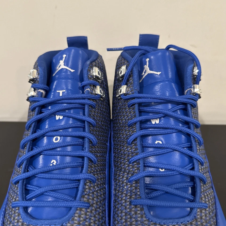 Botines de béisbol retro de metal para hombre talla 10 Jordan 12 juego azul real 854567-400 Foto 4 de 4