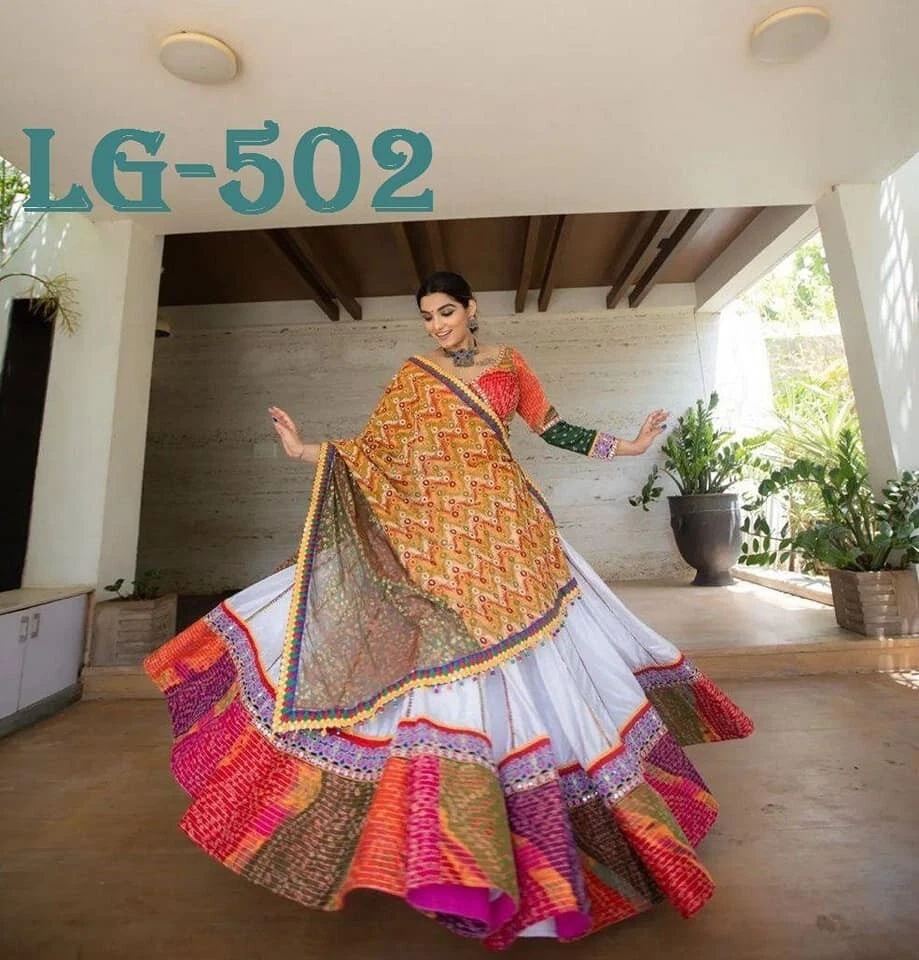 Of White Cream Lehenga Choli Thread Sequins Work Lehenga Bollywood Sari  Saree | eBay