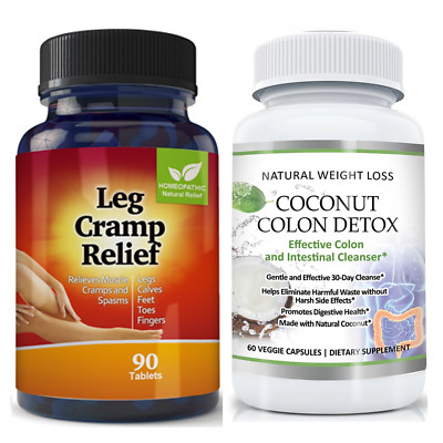 Natural Coconut Colon Support Weight Management & Leg Cramp Muscle Supplement