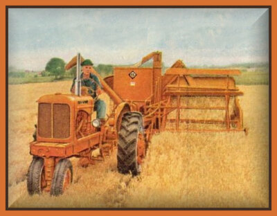 1953 Allis Chalmers Tractor Harvester, Toolbox/Locker/Refrigerator Magnet