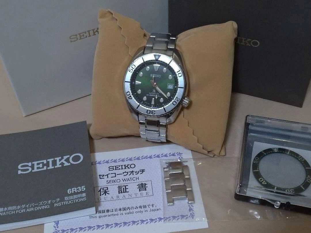 SEIKO Prospex SBDC081/6R35-00A0 Date Green Dial Automatic Men's Watch USED  JAPAN