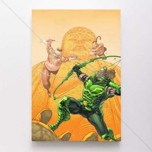 Green Arrow Poster Canvas DC Comic Book Cover Art Print #50712 - Foto 1 di 4