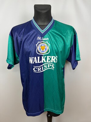 LEICESTER CITY 1995 1996 THIRD SHIRT FOOTBALL SOCCER JERSEY FOX