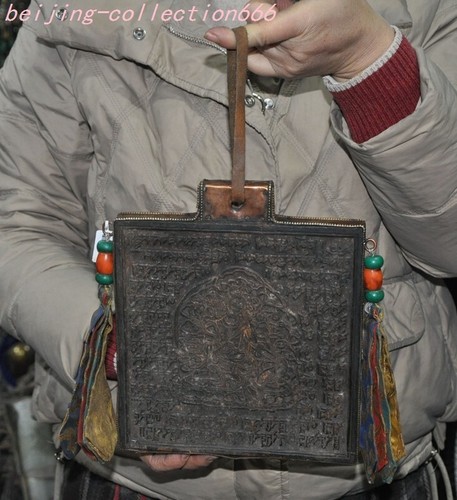 8,2 Zoll alter tibetischer Bronze Seide Tara Buddha Tangka Thangka Wandbehang - Bild 1 von 8