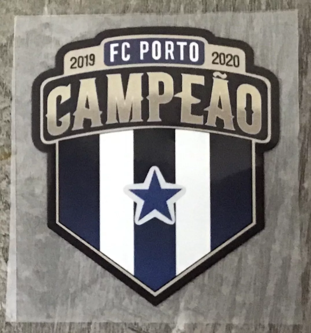 LIGA PORTUGAL CAMPEAO Champions Badge Patch Set Soccer