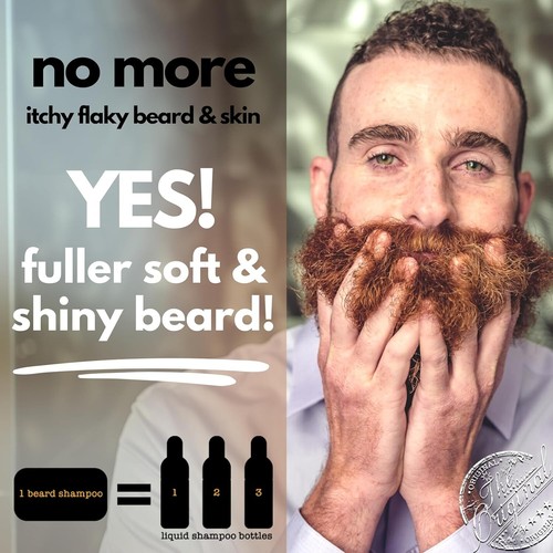 Professor Fuzzworthy Mens Beard Moustache Shampoo Wash Care Natural Facial Hairs - Picture 6 of 6